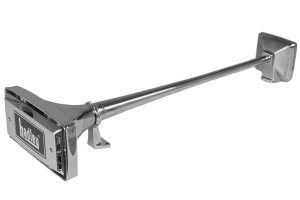 Hadley truck air horn in stainless steel chromed - square 73cm (H00977)