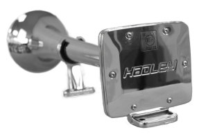 Hadley air horn in stainless steel, round - length 47cm...