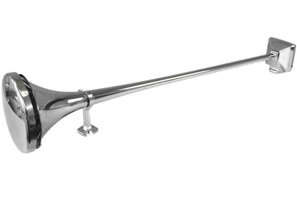 Lkw Drucklufthorn 68cm Horn Hupe anschlusfertig mit Zugventil Druckschlauch