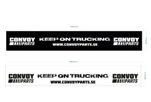 Truck rear mudflaps, including screen printing logo (10 p.)