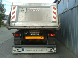 Truck rear mudflaps, including screen printing logo (10 p.)