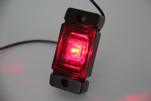 Clearance Light, also known as LED Spoiler border, red, with e- Approvals