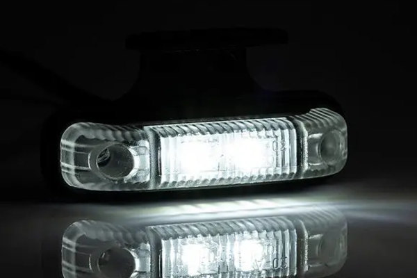 LED-markeringslicht met hoeksteun (12-30V), wit