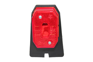 Position lamp with bracket + rear reflector (12 / 24V), red