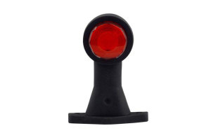 Truck Trailers clearance light with rubber arm (12 / 24V), red, SET