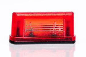 License plate light, tail light (12-24V), red / white