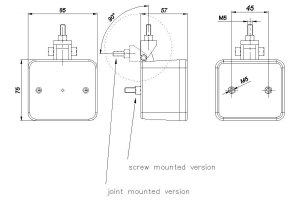 Reversing light with pivot bracket (12V / 24V)