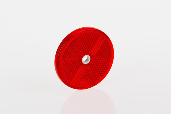 Reflectors round with Holes for attachment, red