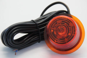 GYLLE LED module with 5 LED, orange, with cable and e-mark