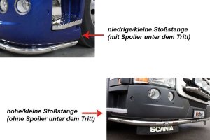 Passend f&uuml;r Scania*: R2 (2009-2013) K&uuml;hlergrill Mittelteil Version 1, hohe/kleine Sto&szlig;stange, kurze Ausf&uuml;hrung