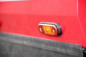 LED side clearance light, 12 / 24V, orange, slim, low profile with 5x LED