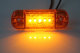 LED-Seitenmarkierungsleuchte, 12/24V orange, slim, 5 LED