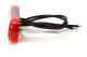 LED-markeringslicht, 12/24V, rood, slank, extra smal, dun met 5x LED
