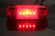 LED truck rear clearance marker lamp, 12 / 24V, red, slim, extra slim, slim with 5x LED