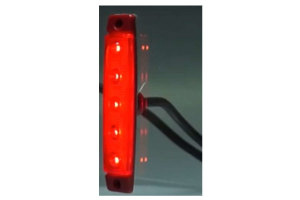 LED taillight I LED clearance light PRO-FLAT - red, 12/24V - incl. E-approval mark - flat, NEW