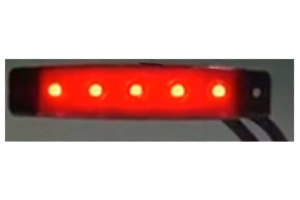 LED taillight I LED clearance light PRO-FLAT - red, 12/24V - incl. E-approval mark - flat, NEW
