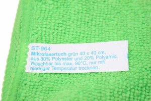 Truck microfiber cloth for cleaning and polishing work, for special applications - Step2, green