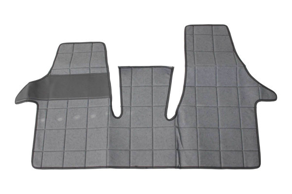 Suitable for VW LT *: truck floor mats leatherette, gray