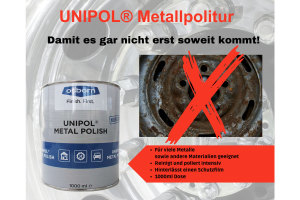 UNIPOL 2102 Metal Polish, 1000ml Dose, Politur f&uuml;r Chrom, Metall, etc...