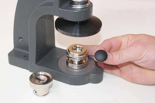 Truck upholstery button machine incl. Knob tool for heavy material (leather), 30 "(about 19mm buttons)  