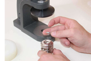 Truck upholstery button machine incl. Knob tool for heavy material (leather), 30 &quot;(about 19mm buttons)  