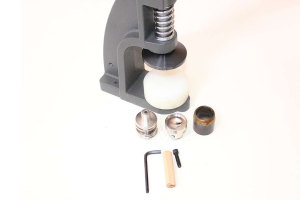 Truck upholstery button machine incl. Knob tool for heavy material (leather), 30 &quot;(about 19mm buttons)  