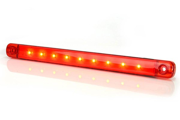Position light trucks, 12 / 24V, red, slim, extra slim and long with 9x LED