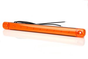 Lkw-Seitenmarkierungsleuchte, lang und flach, slim, 12-24V, orange
