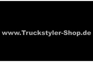 Truckstyler WEB-Link Aufkleber Domainaufkleber, silber - 450x30mm