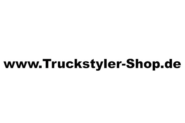 Truckstyler WEB-Link Aufkleber Domainaufkleber, schwarz - 450x30mm