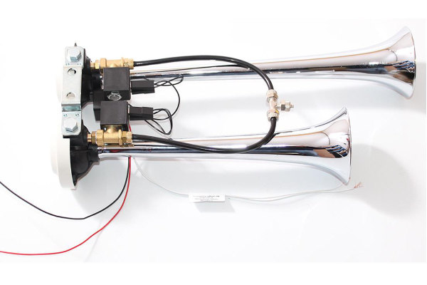 Clacson Ad Aria Doppia Tromba 175 DB Per Auto/Camion/Barca - Acciaio Inossidabile, 12V/24V