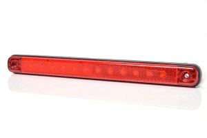 Truck Position light with reflector, 12 / 24V, red, slim,...