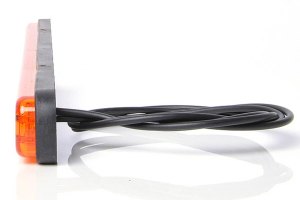 Luce di posizione per camion con riflettore, 12/24V, arancione, sottile, extra piatta e lunga con 12x LED