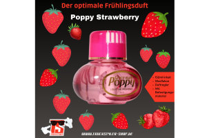 Original Poppy Lufterfrischer 150 ml, Strawberry/Erdbeere