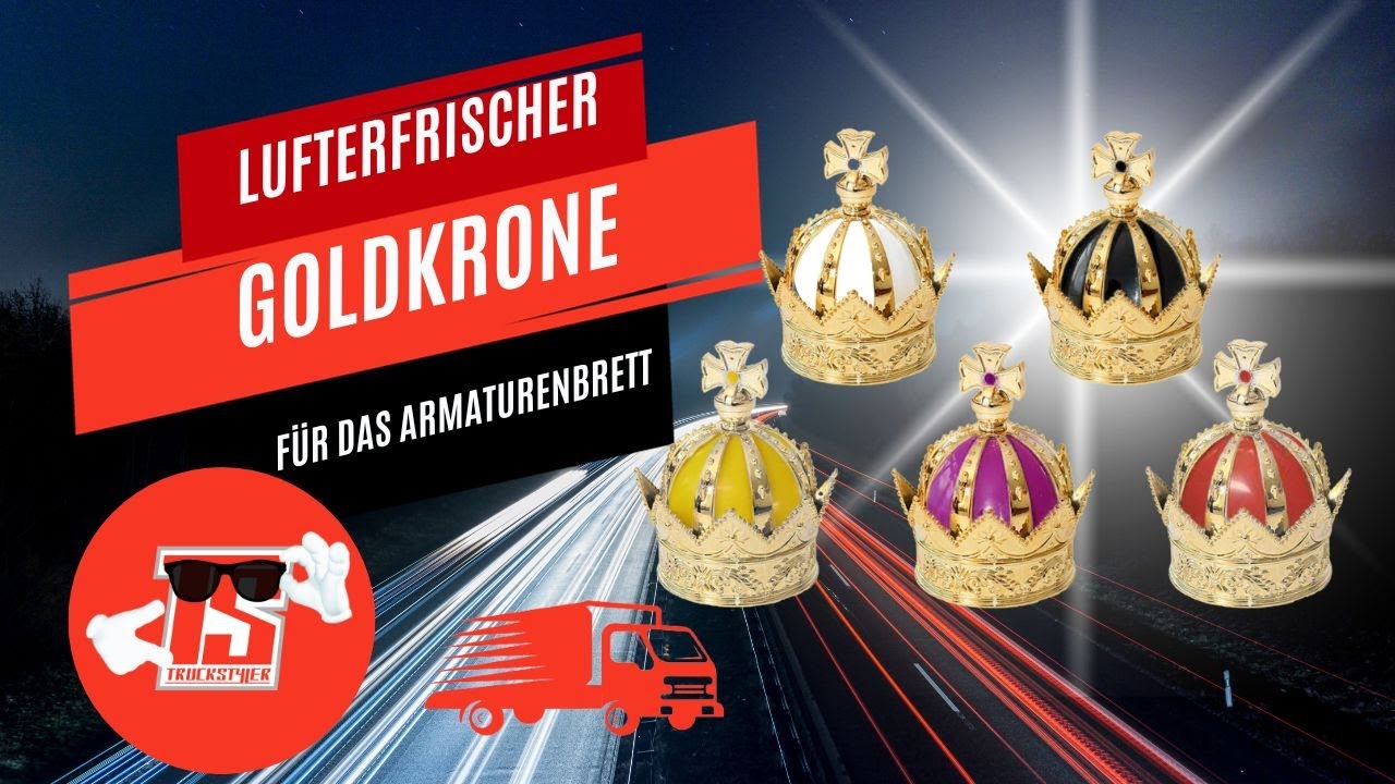 Gold crown air freshener for trucks